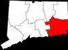 Map of greater New London County